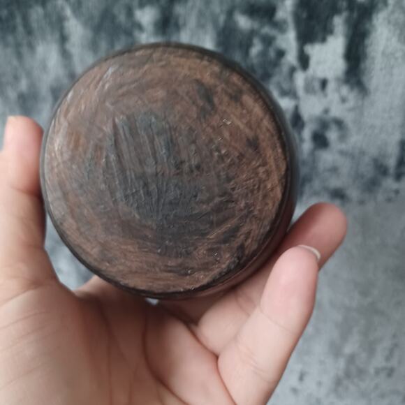 Small Wooden Hand Carved Vase - Picture 3 of 6